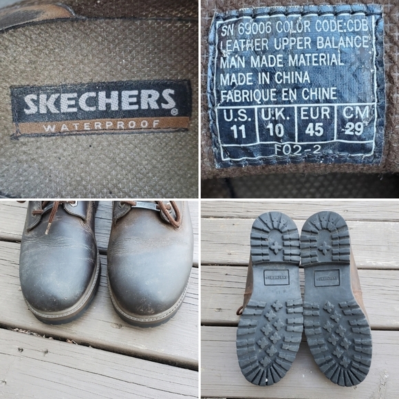 Vintage 90s y2k Skechers Bratz Brown Oiled Leather Chunky Heel Oxford Jammers 11 main image 6
